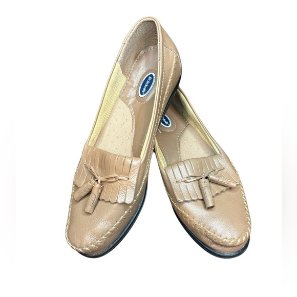 Dr. Scholl's Shoes - Dr. Scholl's Womens Kiltie Tassel Loafers - Size
6 M Airpillow Med tan Brown